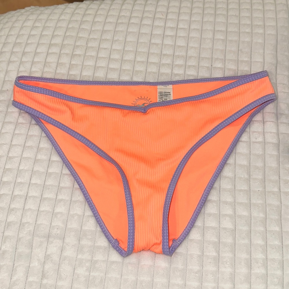 Hollister neon orange bikini bottoms